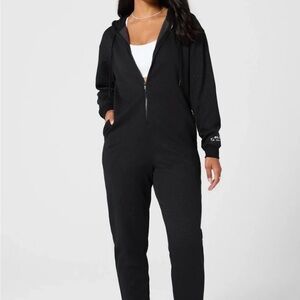Fabletics Black Shimmery Women's Jumpsuit
